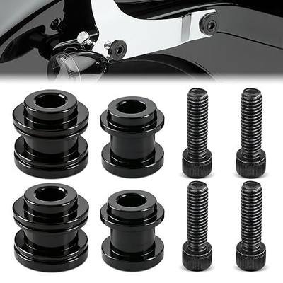 Benlari Four Point Docking Hardware Kits Quick Release Sissy Bar Luggage Rack Motorcycle Fit For Harley Softail FLDE, FLHC, FLHCS, FLSL, FXBB and FXST Models 2018-2024, Black