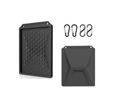 Starlink Mini Protective Cover Case, All Purpose Silicone Protective Case for Starlink Mini Dish with 2 Sets Additional Securing Buckles for Travel and Outdoor (Black)