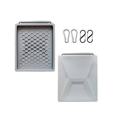 Starlink Mini Protective Cover Case, All Purpose Silicone Protective Case for Starlink Mini Dish with 2 Sets Additional Securing Buckles for Travel and Outdoor (Grey)