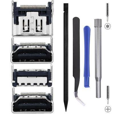 4 Pack Replacement Port for Sony PlayStation 5 PS5 Display Socket Jack Interface Connector Repair Kit