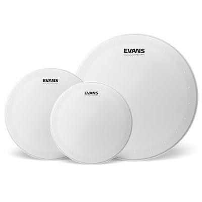 Evans Drum Heads - HD Dry Coated Drumhead Standard Tompack - ETP-HDD-S - 10 Inch, 12 Inch, 14 Inch | Evans HD Dry heads provide focused tone, controlled overtones, quick response and coated performance for studio and stage.