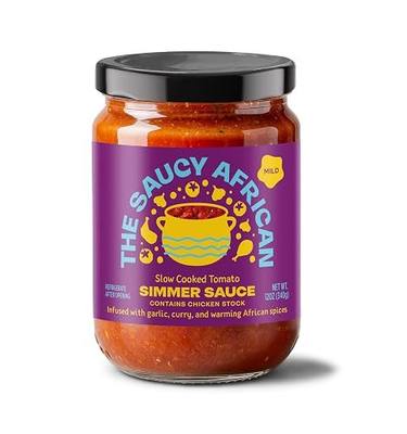 The Saucy African Simmer Sauce (Chicken) – All-in-One Cooking Base | No Chopping, No Prep | 3+ Meals Per Jar | Just Add Protein and Simmer | Mild Heat | 12 oz (1-Pack)