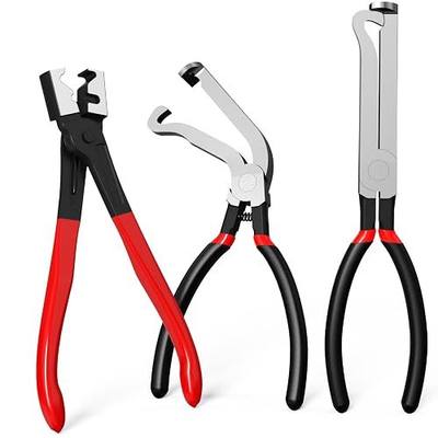 Electrical Disconnect Pliers 3-Pack Professional Set - Automotive Connector & Fuel Line Clip Remover Tools for Cars, Trucks Repair with Rapid Disconnector (Multi-Use Kit)