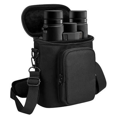 Travel Case Compatible with Nikon Monarch M5 M7 Binocular | Durable Fabric Protective Storage Bag, Compatible with PROSTAFF P3 8x42 10x42, Inner 5.90"×6.69×2.68", Black, Case Only