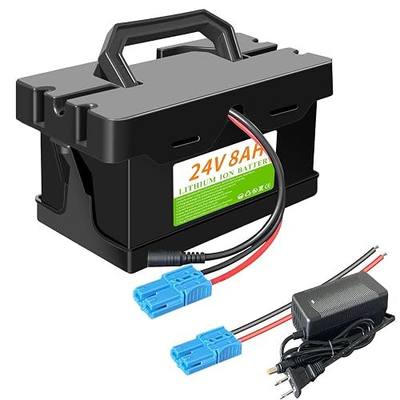 Upgraded 24V 8Ah Lithium Battery for Dynacraft Realtree Power Wheels UTVs 24V Ride-On Toys & Cars, Lighter and Longer Lasting, Built in 30A BMS, 2A Fast Charger and Connector
