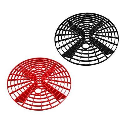 2 PCS Car Wash Bucket Inserts, Auto Detail Dirt Gaurd Buckets Filter Helps Remove Dirt Debris, Dirt Guard Insert Wash Filter Fits 12 Inch Diameter Bucket or 3-5 Gallon Buckets (Black+Red)