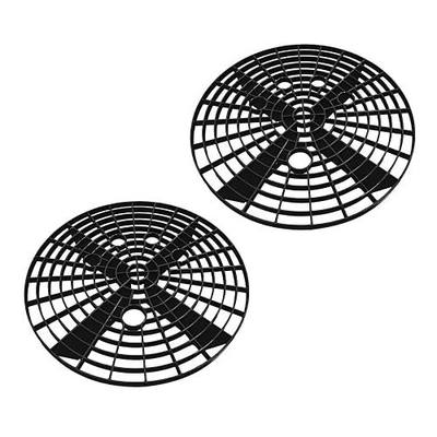 2 PCS Car Wash Bucket Inserts, Auto Detail Dirt Gaurd Buckets Filter Helps Remove Dirt Debris, Dirt Guard Insert Wash Filter Fits 12 Inch Diameter Bucket or 3-5 Gallon Buckets (Black)