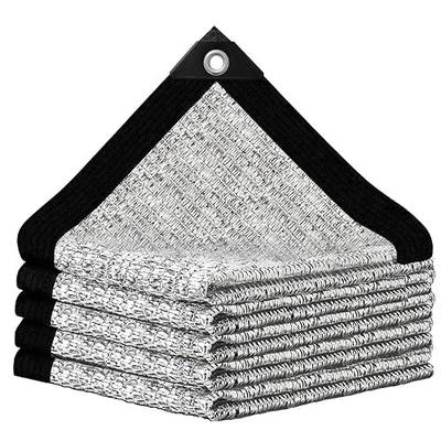Aluminum Shade Cloth 10x10',80% Aluminum Reflective tarp,Durable Mesh Tarp with Grommets,Shade Cloth for Garden,Car, Outdoor Pergola,Greenhouse,Chicken Coop and Dog Kennel(Silver)