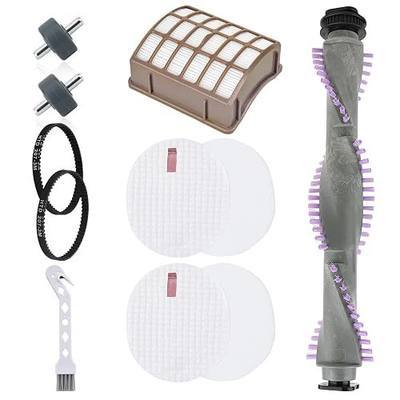 NV70 Brushroll Belt Filter Replacement Part for Shark Navigator Professional Vacuum NV80 NV90 NV95 NV71 UV420 Kit, 1 Brush Roller, 1 Post-motor+ 2 Foam & Felt Filter, 2 Belts, 1 Pair Wheels
