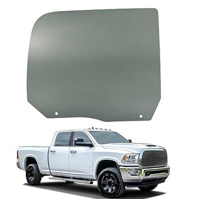 Rear Right Door Window Glass Compatible with Dodge Ram 4 Door Crew Cab 2011-2018 1500, 2019-2023 1500 Classic, 2011-2024 2500 3500, 2011-2024 3500 4500 5500 Cab/Chs Passenger Side