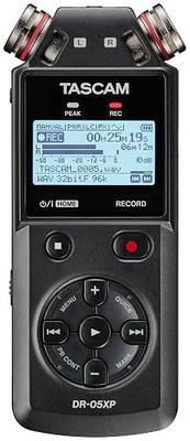 TASCAM DR-05XP 32-Bit Float Portable Handheld Field Recorder and USB-C Audio Interface — Digital Stereo Recording of Music, Sound, Voice, Audio for Video and Podcasting