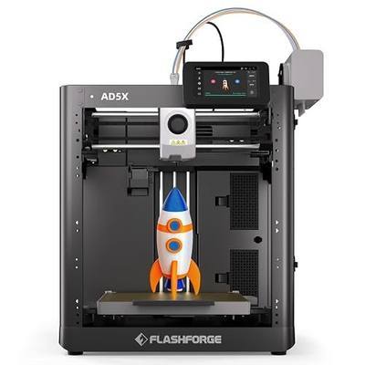 Flashforge AD5X Multicolor 3D Printer, 600mm/s High-Speed 3D Printer with 300˚C Nozzle, Auto Leveling and PEI Flexible Plate, 220x220x220mm