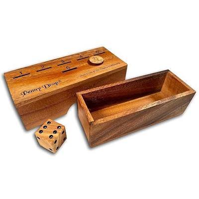 Creative Crafthouse Penny Drop Game – Travel Edition, Compact Dice Game for Family Fun, Made in USA