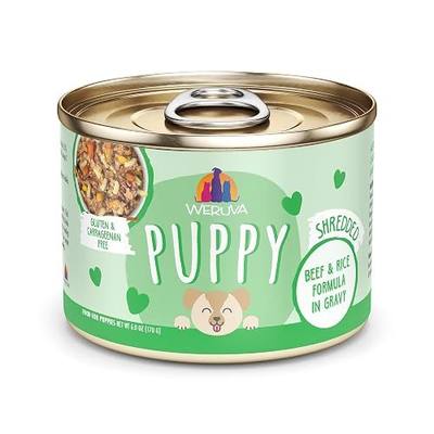 Weruva Puppy, Beef and Rice Formula in Gravy, 6oz Can, Pack of 8