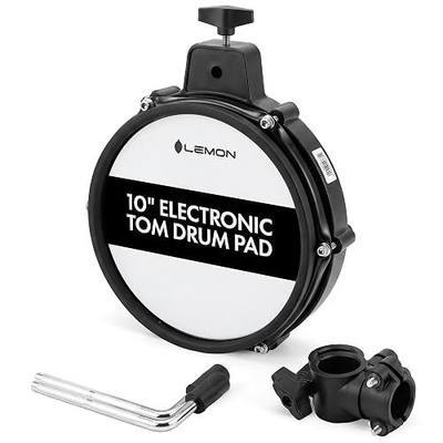 Lemon T550 Electronic Drum Pad - 10 Inch Tom Dual Zone Mesh Head, Compatible with Roland, Alesis Nitro Max, Yamaha DTX, Simmons, Donner, Electric Drum Kit Set Expansion Pad for Electronic Kits