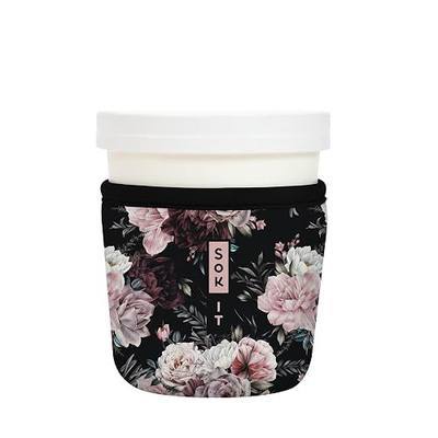 Sok It IceCreamSok Insulated Neoprene Cover (Bloom at Night, Fits Tapered Pints)