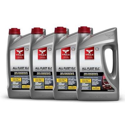 Triax All Fleet ELC - Heavy Duty Extended Life Diesel Antifreeze Concentrate - HD NOAT, 1 Million Mile, 8 Year, 20,000 Hours, Compatible with CAT EC-1 (4 Gallon Pack)