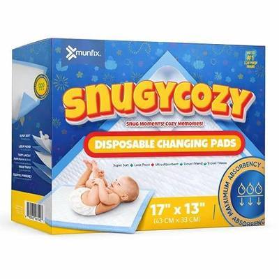 100 Pack Disposable Baby Changing Pads Super Absorbent Waterproof Bed Protector Underpads, Diaper Changing Pad Potty Training Liners 17 X 13 Inches