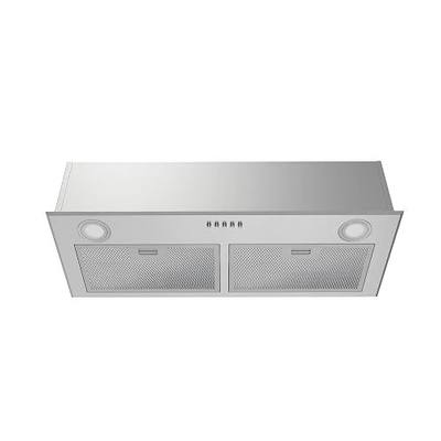FIREGAS Range Hood 28 Inch, Built-in Stainless Steel Kitchen Vent Hood with 450 CFM, 3 Speed Exhaust Fan, 2 LED Lights & Button Control, Ducted/Ductless Convertible