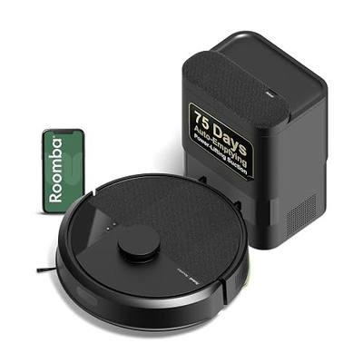 iRobot Roomba 105 Vac Robot Vacuum with AutoEmpty Dock - Self-Empties for 75 Days, Easy to use, Intense Power-Lifting Suction, LiDAR Navigation, Multi-Surface Cleaning, Cleans in Neat Rows | Autoempty Dock Up to 75 Days, Clearview Lidar Mapping, WI-FI App and Voice Control