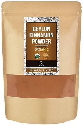 Soeos Organic Ceylon Cinnamon Powder 2 Ounce, Pure Ground Cinnamon from Sri Lanka, Perfect for Baking, Cooking and Beverages