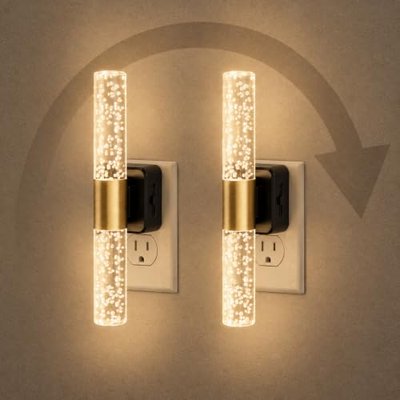 L LOHAS LED Night Light, Night Lights Plug into Wall, Dimmable, Rotating