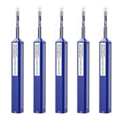 Zenithra Fiber Optic Cleaner,5PCS Fiber Optic Cleaning Pen 1.25mm Ferrules LC/MU FTTH Connector Cleaning Tools with 800+ Times