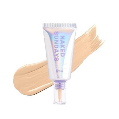 Naked Sundays SPF 50 2-in-1 Mineral Skin Tint, 2.5 Light Neutral, 1.01oz | SPF 50 Skin Tint with Sunscreen, Zinc Oxide, Niacinamide, Lightweight Natural Coverage