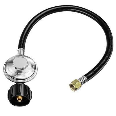 2 Feet Universal Gas Grill Regulator and Hose, 3/8" Female Flare | Propane Regulator Hose Replacement for Weber, Charbroil, Nexgrill Grill, Propane Patio Heater and Fire Pit
