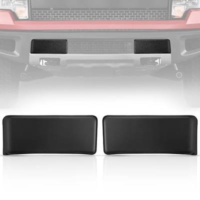 AUTOBABA 2Pcs F150 Front Bumper Repair Guards Pads Cover Insert Cap Compatible with Ford F-150 2009-2014, Lincoln Mark LT 2010-2014 Replace# 9L3Z17E810B for Left & Right Side (Matte Black)