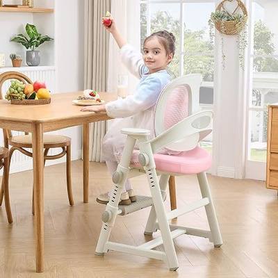 Ergonomic Kids' Study Chair, Height Adjustable Kids Desk Chair for Boys Girls,Comfortable for Teenagers Playing, Drawing, Ideal Gift for Children,Students(Pink)
