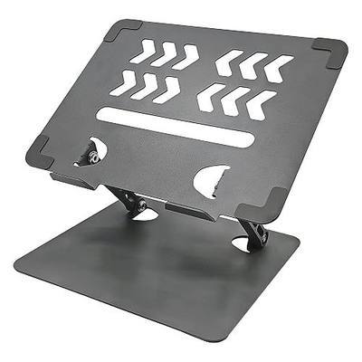 Musiin Home Studio Desktop Mixer Stand Compatible with Akai MPC live 3 | MPC Sample, Nektar CS12, RODECaster Pro II, Mixcast 4 and Most 25keys Midi controller Lift Stand, Aluminum Portable Foldable