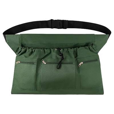 Gardening Apron, Garden Aprons with Pockets & Drawstring Bag, Waterproof 600D Fruit Storage Harvest Picking Apron Pouch for Women & Men