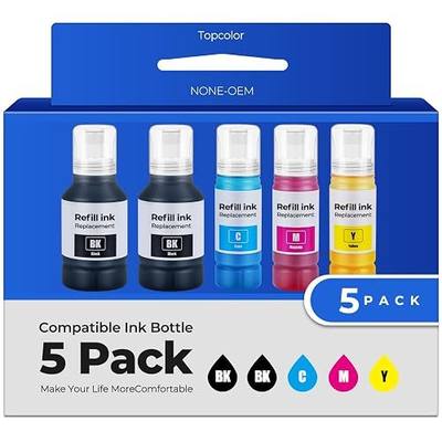 Compatible for EPT542 Ink Refill Bottles ET-5850 ET-5150 ET-5170 ET-16650 ET-5800 Replacement for ET5150 ET5170 ET5850 ET5800 ET16650 ET-16600 ET-5880 ET-5180 ST-C8000 Printer