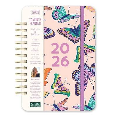 Orange Circle Studio Academic Planner 2026, Catching Colors, Do It All Planners, 17-Month Wire-O Bound Planner for School or Work, Dotted Grid Week-Per-Spread View, To-Do Lists, Budget & Goal Trackers