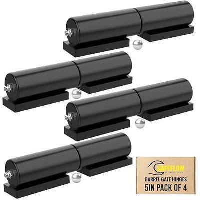 Heavy Duty Hinges for Metal, 5" Weld On, Wrought Iron Gate Hinge, Trailer Gate Weld On, Weldable Hinges, Bisagras para Puertas de Metal, 550 lb Load, Ball Bearing, 4-Pack