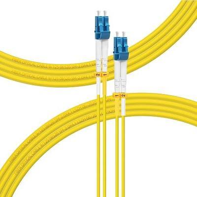 FLYPROFiber- 6 Pack 2M/7ft LC to LC Single Mode Fiber Patch Cable OS2 | Duplex, 9/125um SMF, SM Singlemode Fiber Jumper, For 10G/40G/100G Transceivers / Data Centers, Fully Pre-Tested, LSZH, Yellow