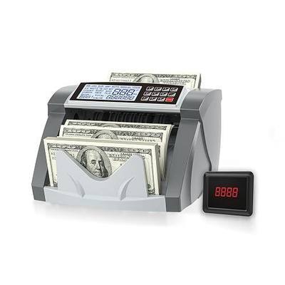 Money Counter Machine Pro with Value Count for Dollar Euro Accurate 110V | Large,Low-noise,Jam-free,HD LCD, Cash Counting Machine with Add and Batch Modes,Counterfeit Bill Detectors for Stores Markets