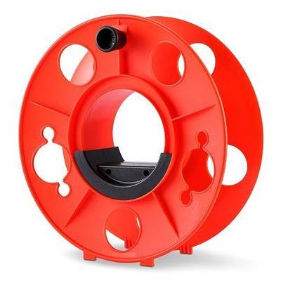 Amazon Basics Extension Cord Reel, 150-foot Capacity for 16/3 SJT Cord, Impact-Resistant, Orange
