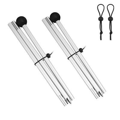 2 Packs Replacement Beach Tent Poles,Aluminum Canopy Foldable Poles for Camping, Hiking,Outdoor Sport Activities