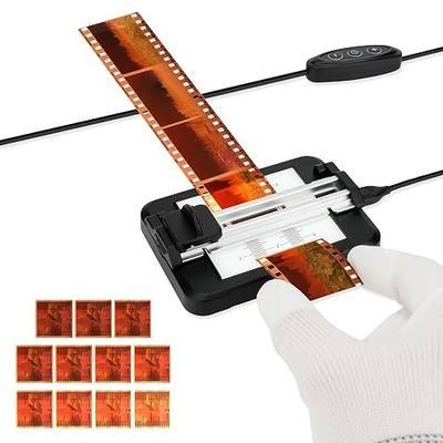 JJC 35mm 120 Negative Slide Film Cutter Trimmer, 11 Brightness Adjustable | Support 11 Brightness LED Backlight Panel with Gradated Mark for Clear Easy Position, Accessories for Cut Photo Film Scanner