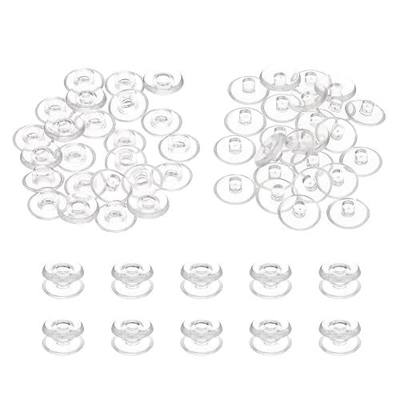 PATIKIL M5x2.5mm Plastic Binding Post, 24 Sets Plastic Chicago Screws Binding Screw Rivet Post Press-on Buckle for Leather Scrapbook Photo Albums, Transparent