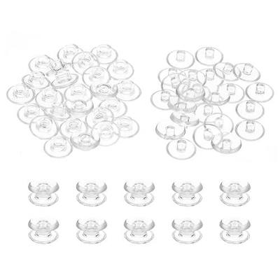 PATIKIL M5x3mm Plastic Binding Post, 24 Sets Plastic Chicago Screws Binding Screw Rivet Post Press-on Buckle for Leather Scrapbook Photo Albums, Transparent