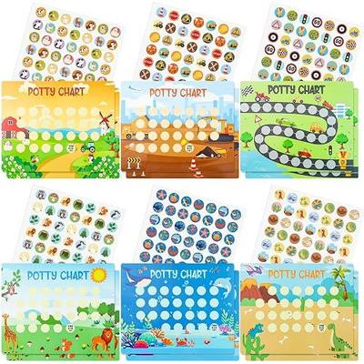 19 Pcs Potty Training Chart for Toddlers Boys Potty Training Reward Charts 6 Fun Styles Toilet Charts with Stickers Develop Toileting Habit for Kids Toddlers Boy