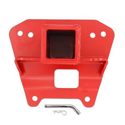 2'' Rear Receiver Hitch for Polaris RZR XP 1000 / XP 4 1000-18 mm Sockets, Heavy-Duty Steel, Red