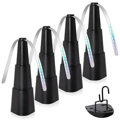 Fly Fans for Tables, 4 Pack Indoor Outdoor Portable Table Fan for Picnic | Batteries Powered Fan with Holographic Blades for Party, Restaurant, Kitchen and BBQ