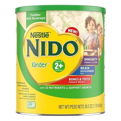 Nestle Nido Kinder 2+ Toddler Milk Powder, 28.2oz, 1 Pack