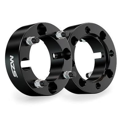 MZS 4x137 Wheel Spacers 2" M10×1.25 110mm for Commander Outlander 2Pcs | Fit Renegade Maverick Traxter ATV UTV 4 Lug Powersports Wheel Spacers, CNC Aluminum, 12.9 Bolts, Black