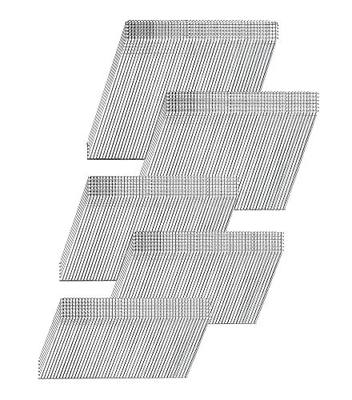 HW HAMWOO 16 Gauge 20°Finish Nails,2-1/2",2",1-3/4",1-1/2",1-1/4":3000pcs | Galvanized Assorted Size Project Pack,for Pneumatic,Electric Angled Finish Nailer