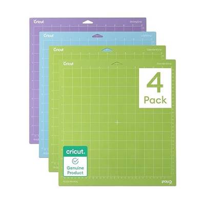 Cricut Cutting Mat Variety Pack (4 Count, 12in x 12in) | For Explore & Maker Machines - Includes 2 StandardGrip, 1 LightGrip, 1 StrongGrip